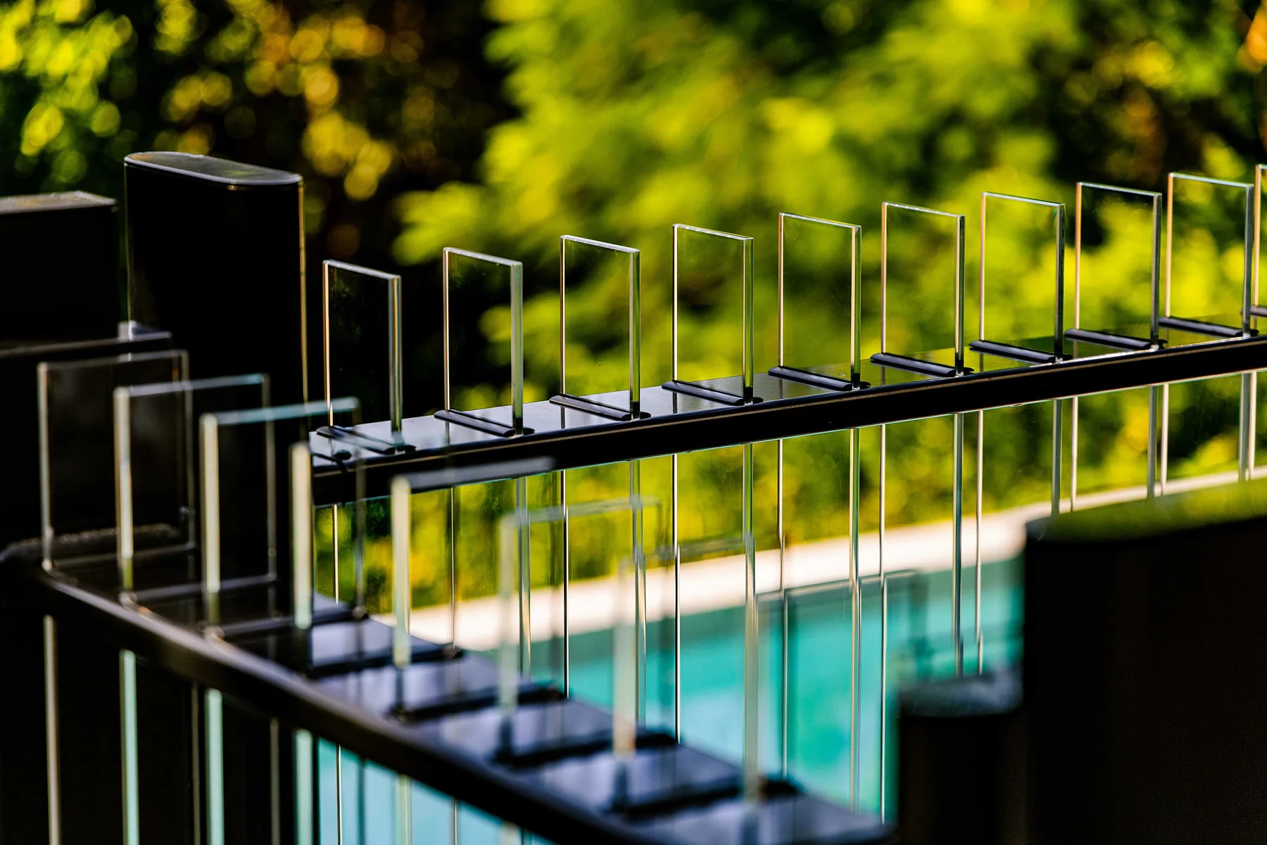 Rail and glass detail · Woombye